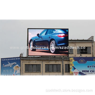 Building Top-mounted Outdoor LED Panel Screen, Customized Sizes Accepted